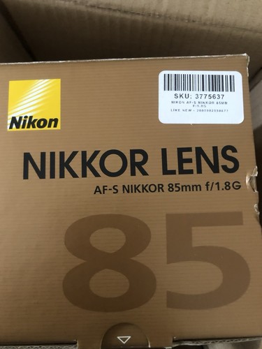 Nikon nikkor 85mm - af-s, f/1.8g